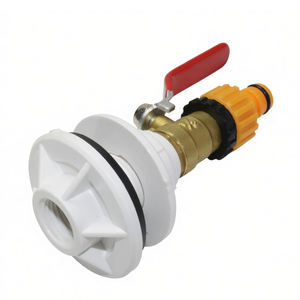 Adaptateur de raccord de tuyau d'arrosage pour robinet, adaptateur de tuyau Inum, adaptateur de robinet pour baril de pluie IBC avec vanne à boisseau sphérique - Product Image 5