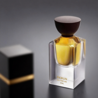 Flacons de parfum carrés en verre faits à la main de style égyptien vintage, 50 ml et 30 ml, pour emballage de diffuseur, production d'usine, qualité supérieure