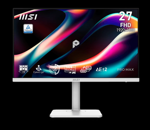จอภาพ MSI PRO MAX 271PHW E14 ขนาด 27 นิ้ว FHD 144Hz IPS ใหม่เอี่ยม พร้อมพอร์ต Type C 65W KVM - Product Image 4