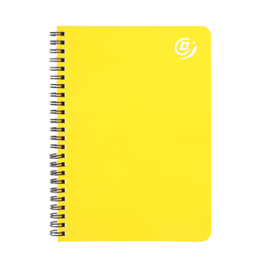 Nhà Máy Bán buôn tùy chỉnh văn phòng phẩm A6 lót twin-xoắn ốc máy tính xách tay-chanh Vàng - Product Image 1