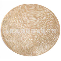 Décor de Table ajouré métal or chargeur assiettes tapis vinyle PVC napperons pour réception de mariage de vacances
