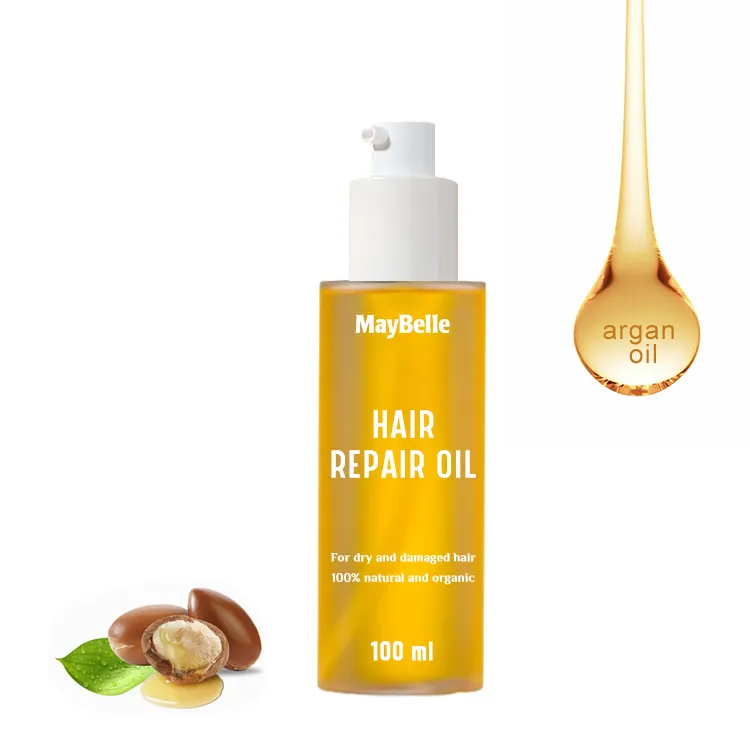 Private Label Jojoba Zaadolie Bevochtigen En Voeden Private Label Haaroliën Biologische Arganolie Haar Reparatie Serum