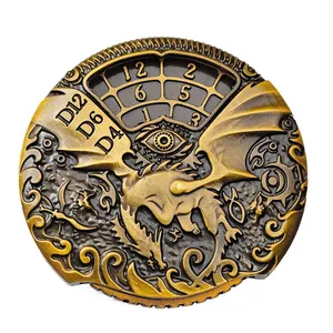 Dados Metálicos Giratorios Dorados 7 en 1 para Dungeons & Dragons y Call of Cthulhu, Juegos de Rol de Mesa - Product Image 4