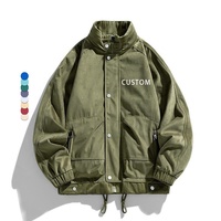 Conception personnalisée OEM Veste imperméable d'extérieur coupe-vent légère boutonnée Veste d'entraîneur