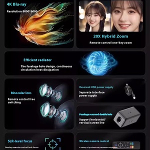 Chuyên Nghiệp Douyin Vẻ Đẹp Phát Sóng Trực Tiếp Máy Ảnh 4K Độ Nét Cao USB Thông Minh Giải Trí Máy Tính Để Bàn Máy Tính Cmos 48.0 Triệu + - Product Image 2