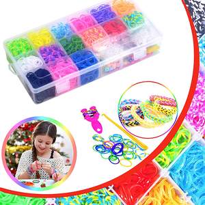 Usine 1500 pièces Looms Bandes Kit Élastiques Pour Bracelet Faisant Kit Diy Art Et Artisanat Kit Pour Enfant Fille Cadeau - Product Image 4