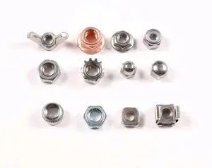 Metric DIN 985 Low Profile nylock nut carbon steel zinc plated Nylon Insert Hexagon Stop Lock Nuts