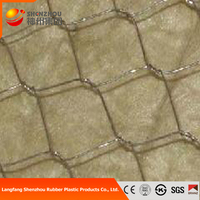 Laine de roche ignifuge 80 kg/m² certifiée CE pour l'isolation acoustique des toitures industrielles et de construction