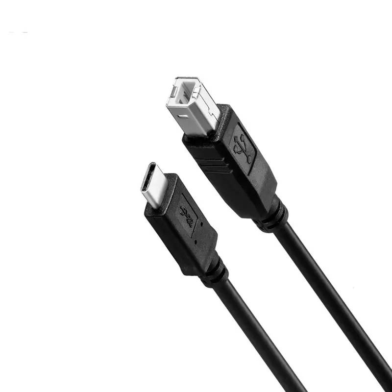 USB Type-C на USB 2,0 B мужской принтер сканер MIDI кабель ПВХ на заказ Высокая скорость 480 м Мобильный принтер Hp в наличии оплетка