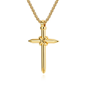 yunnique cross-border goods: screwdriver cross necklace, window-breaking self-defense nail, <b>titanium</b> steel cross pe - Product Image 5