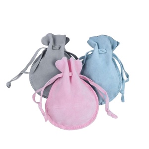 Sacs à bijoux 9*12cm, pochettes cadeaux en forme de calebasse, sacs à cordon double en velours, sacs cadeaux en velours pour le rangement de colliers et bracelets - Product Image 1