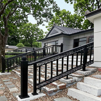 Système de garde-corps en panneaux d'aluminium pour balcon et escalier extérieur, vente en gros d'usine