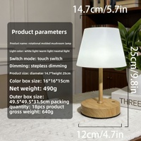 Lampe d'ambiance vintage haut de gamme en fer forgé, rechargeable, à commande tactile, personnalisable, best-seller