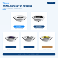 Downlight LED encastré pour éclairage intérieur commercial, AC220 240V, 10W à 40W, CCT sélectionnable, installation au plafond