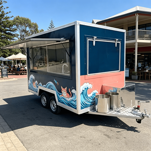 Street Food Cart Snack Mobile Truck Food Vintage Food Truck Outdoor Street Food Kiosk Fully Equipped Food Truck - Product Image 1
