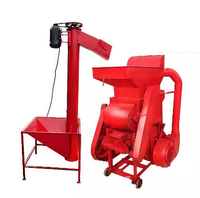 Décortiqueuse d'arachides électrique portable, entièrement automatique, grande capacité, haute performance, pour usage commercial et domestique, avec batteuse intégrée, idéale pour la ferme