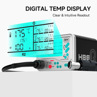Estación de Soldadura con Pistola de Aire Caliente RF4 RF-H8E con Control de Temperatura y Protección ESD para Reparación de Placas Lógicas y Micro-soldadura
