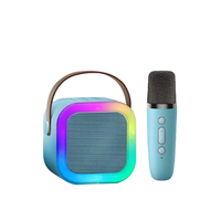 2 en 1 Fashion K12 Kid Toy Mini Portable Outdoor KTV Home Party Karaoke Player Wireless Speaker with Microphone for Children