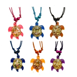 <span class=keywords><strong>Collana</strong></span> di Moda con Cordoncino Cerato, <span class=keywords><strong>Collana</strong></span> con Conchiglia Naturale, <span class=keywords><strong>Collana</strong></span> con Ciondolo <span class=keywords><strong>Tartaruga</strong></span> Marina in Resina - Product Image 4