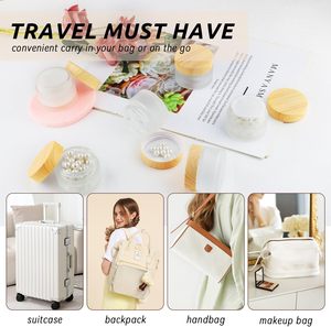 ขวดครีมแก้วฝ้าแบบมีฝาเกลียว ขนาด 5 กรัม/10 กรัม/15 กรัม/20 กรัม/30 กรัม/50 กรัม/60 กรัม/100 กรัม  สำหรับเครื่องสำอาง  รับผลิตแบบ OEM/ODM  พร้อมสกรีนโลโก้ตามสั่ง  สีตามสั่ง - Product Image 4