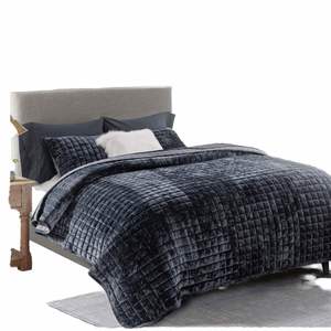 Luxury Modern Velvet Quilt Set Dusty Mauve Pink Oversized Coverlet <b>Bedspread</b> King Size <b>Quilted</b> Comforter Bedding Set - Product Image 2