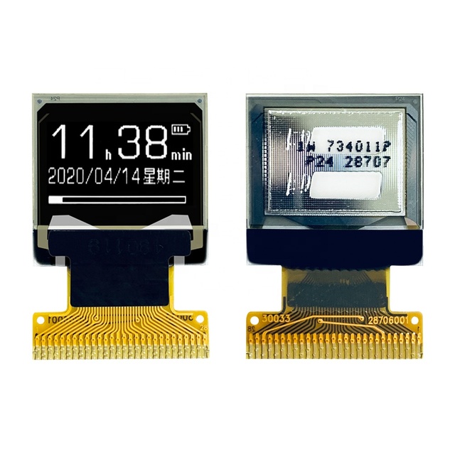 Customizable 0.66 Inch PMOLED Display Screen Monochrome 120x28 Resolution 28 Pin White OLED AMOLED Panel SSD1315