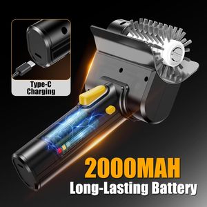 แปรงขัดแบบไร้สาย ขนแปรงสแตนเลสอย่างดี แบตเตอรี่แบบชาร์จได้ 2000mAh - Product Image 3