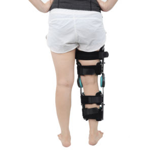Attelle tactique réglable de fixation de l'articulation du genou protecteur d'os de genou de ménisque de rotule pour les fractures externes de jambe de genou de membre inférieur - Product Image 5