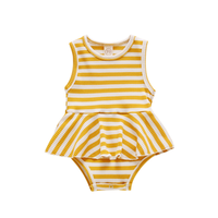 Combinaisons d'été en coton sans manches pour bébés et tout-petits avec logo personnalisé – Collection Boutique pour filles