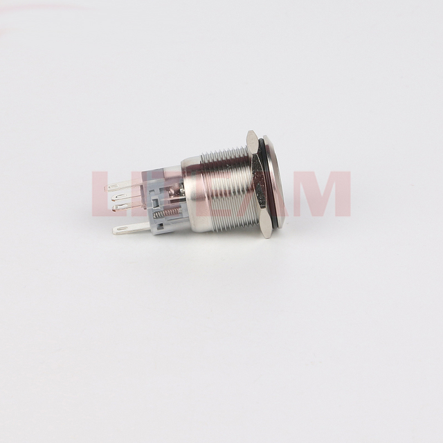 LT19F-11EJS Small Mini Metal Momentary Switch 12mm 16mm 19mm 22mm Led Switch 19mm White Flat Power Waterproof Push Button