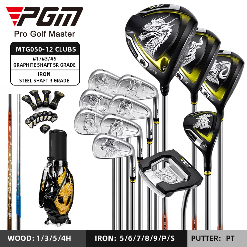 Driver SR Graphite Shaft+Irons R 750 Steel Shaft Negro