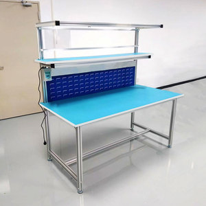 Factory Wholesale Esd Assembly Line Workbench Laboratory Work Benches <strong>Aluminium</strong> Profile Workstation - Product Image 4