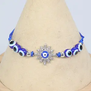 Voorraad Groothandel Blauwe Duivel Oog Armband Vrouwen Lucky Sieraden Duivel Oog Armband Verstelbare Kralen Boze Ogen Hand Armbanden