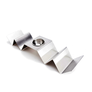 Stylish <span class=keywords><strong>restaurant</strong></span> custom metal stainless steel food truck taco tray plate shell rack stand holder set of 2/3/4 pack taco rack - Product Image 5