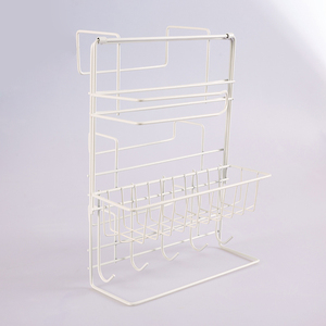 Organizzatore Multifunzionale per Frigorifero con 5 Ganci, Mensola Laterale per Casa e Cucina - Product Image 1