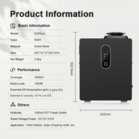 Diffuseur de parfum commercial avancé DANQ pour CVC, contrôle via application Bluetooth, 1000 ml, 4000 m³, en métal, pour projets hôteliers, centres commerciaux, aéroports, OEM ODM