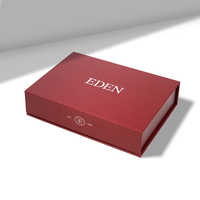 Boîte cadeau rigide recyclable avec logo personnalisé, couvercle à fermeture magnétique, forme personnalisée, boîte en carton pliable avec gaufrage