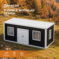 Rumah Kontainer Baja Tahan Lama Tahan Api Tahan Air Panel Sandwich Bangunan Prefab Modular untuk Kantor Gudang
