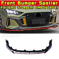 Protector de Parachoques Delantero para Auto, Difusor de Parachoques, Alerón Negro Brillante, Kit de Carrocería para GAC Trumpchi EMPOW 2021, Accesorios para Auto
