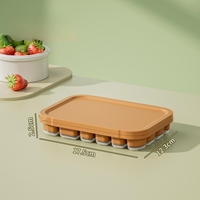 Moule à glace en PP de qualité alimentaire avec couvercle, bac à glaçons en silicone multi-grilles, moule à bâtonnets glacés maison, congélation rapide, compatible lave-vaisselle