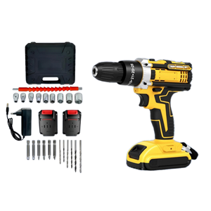 Conjunto de Ferramentas Elétricas Sem Escovas 4 em 1: Furadeira de Impacto, Cortador e Kit de Bateria de Lítio com Maleta Rígida para Uso em Oficina Doméstica - Product Image 4