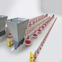 Système d'alimentation automatique en chaîne pour volailles, système d'élevage au sol pour poulets reproducteurs