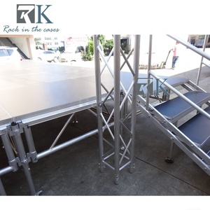 RK Aluminum Modular <b>Stage</b> Rectangle Truss Display with Stairs Quick Installation for Exhibitions - Product Image 4