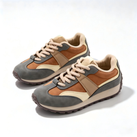 Nouvelles baskets rétro polyvalentes pour femmes 2026, vente en gros OEM ODM, chaussures légères plates décontractées pour le printemps, l'automne, les voyages et la marche