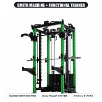 Équipement de musculation professionnel robuste, structure ultra-stable, machine Smith multifonctionnelle, rack de musculation avec entraîneur fonctionnel