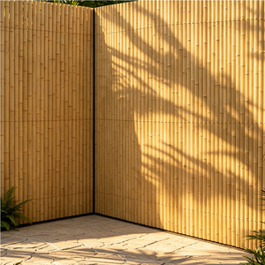 Poteau en <span class=keywords><strong>bambou</strong></span> artificiel résistant aux UV et durable pour clôtures de jardin et écrans décoratifs extérieurs en <span class=keywords><strong>bambou</strong></span> - Product Image 1