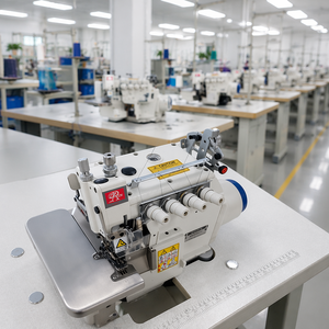 OREN High-Speed Overlock Flat-Bed Motor Sewing <b>Machine</b> Double Needle <b>Walking</b> Foot Manufacturing Plant Easy Operate RNEX3-4 - Product Image 1