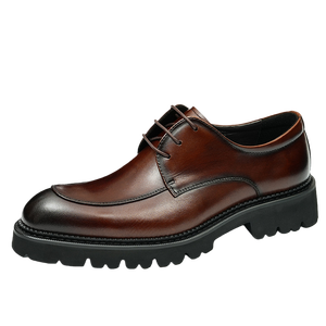 รองเท้าหนังแท้ทำมือระดับไฮเอนด์ ผลิตจากหนังวัว สไตล์อังกฤษย้อนยุค สำหรับชุดสูทผู้ชาย - Product Image 6