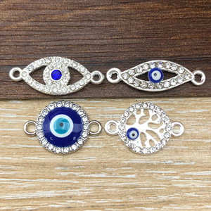Colgante de Ojo Turco de Formas Variadas con Aleación de Diamantes de Imitación para Accesorios de Joyería DIY - Product Image 2
