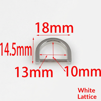 Fibbia ad anello a D da 13 mm Y015, accessori hardware di Guangzhou per borse e valigie, piccola fibbia piatta in lega pressofusa